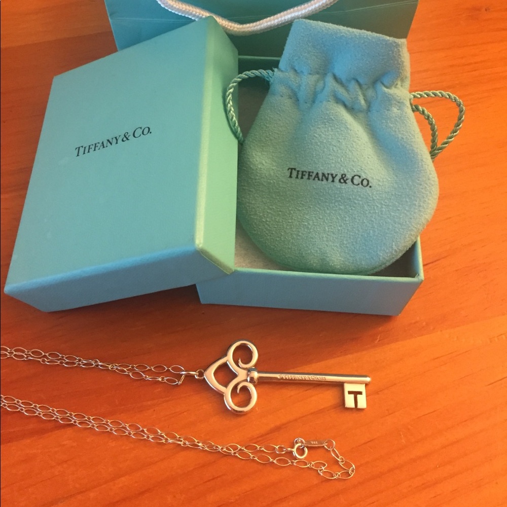 Tiffany & Co. Sterling Silver Key Necklace